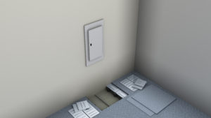 Homerunb cable to electrical panel designed for low profile access flooring
