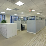 Office Area with Cubicles